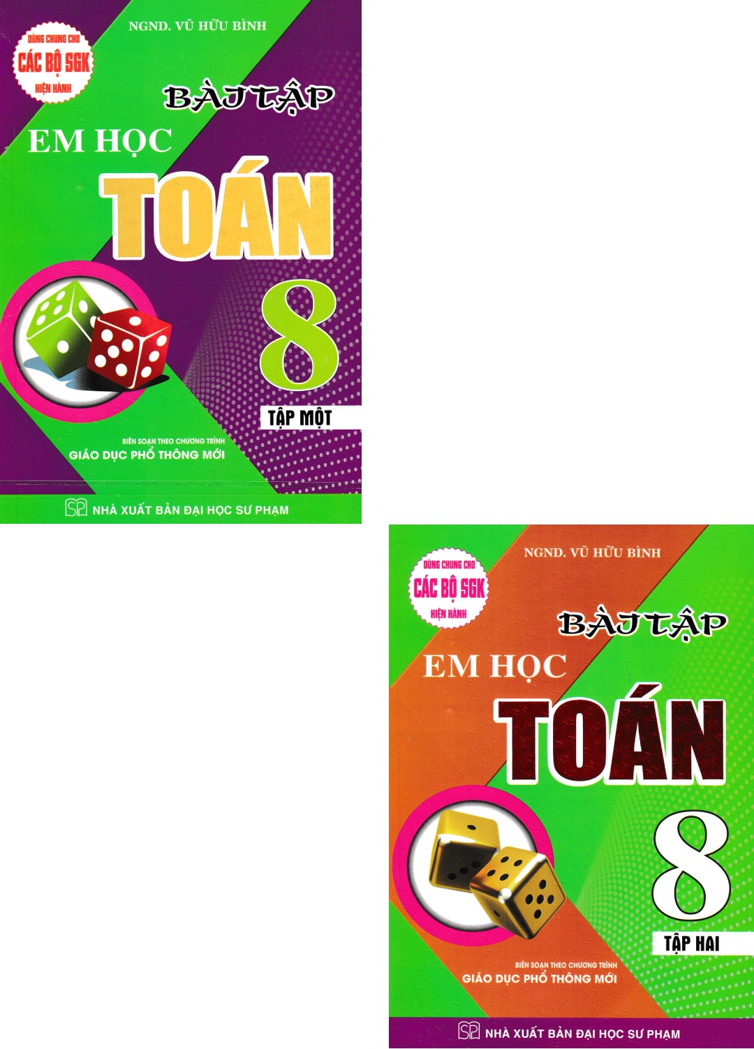 Combo Bài Tập Em Học Toán Lớp 8 Tập 1 + 2