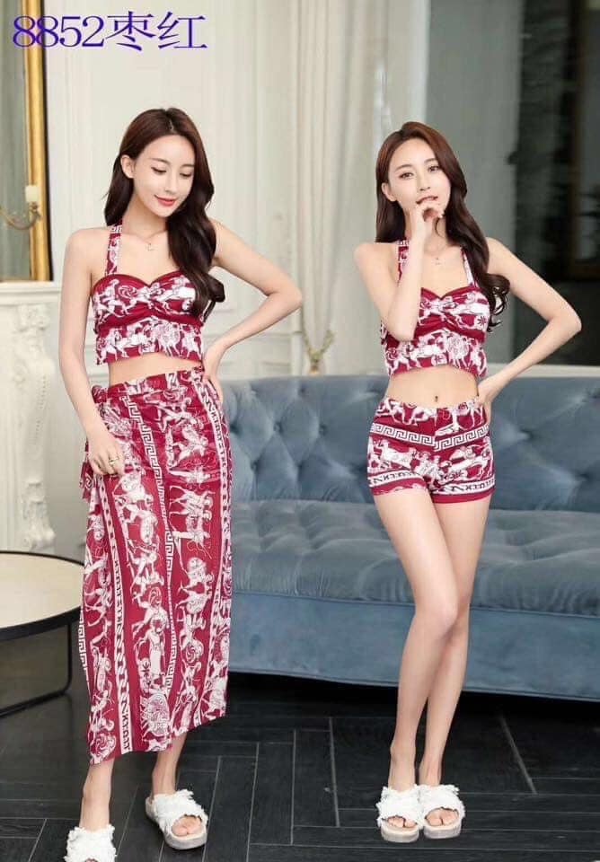Bộ bơi đi biển 3 chi tiết, bộ bikini thời trang gợi cảm cho nữ