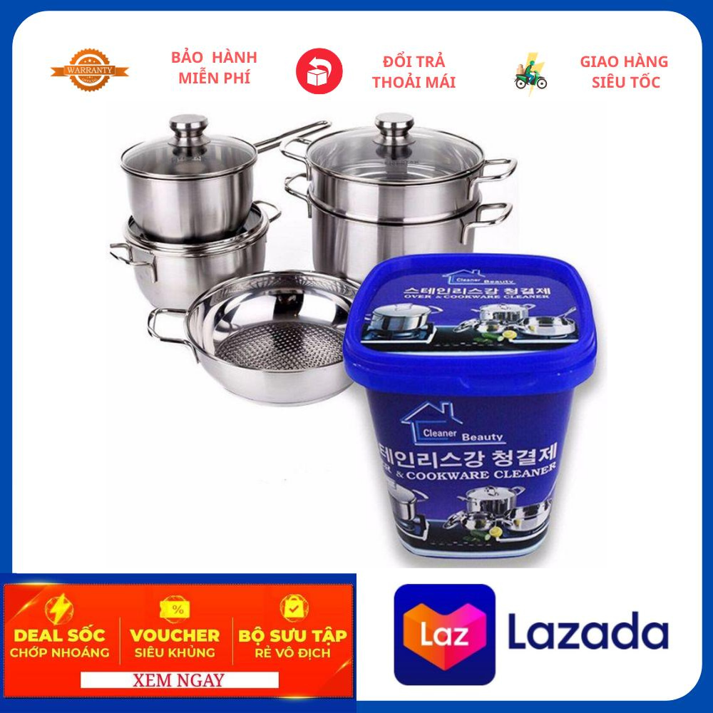 Kem tẩy rửa nhà bếp đa năng cao cấp Hàn Quốc Kem Tẩy Bếp, Đồ Bếp, Xong Nồi, Inox, Sắt Thép, Chất tẩy rửa xoong nồi - dụng cụ nhà bếp đa năng