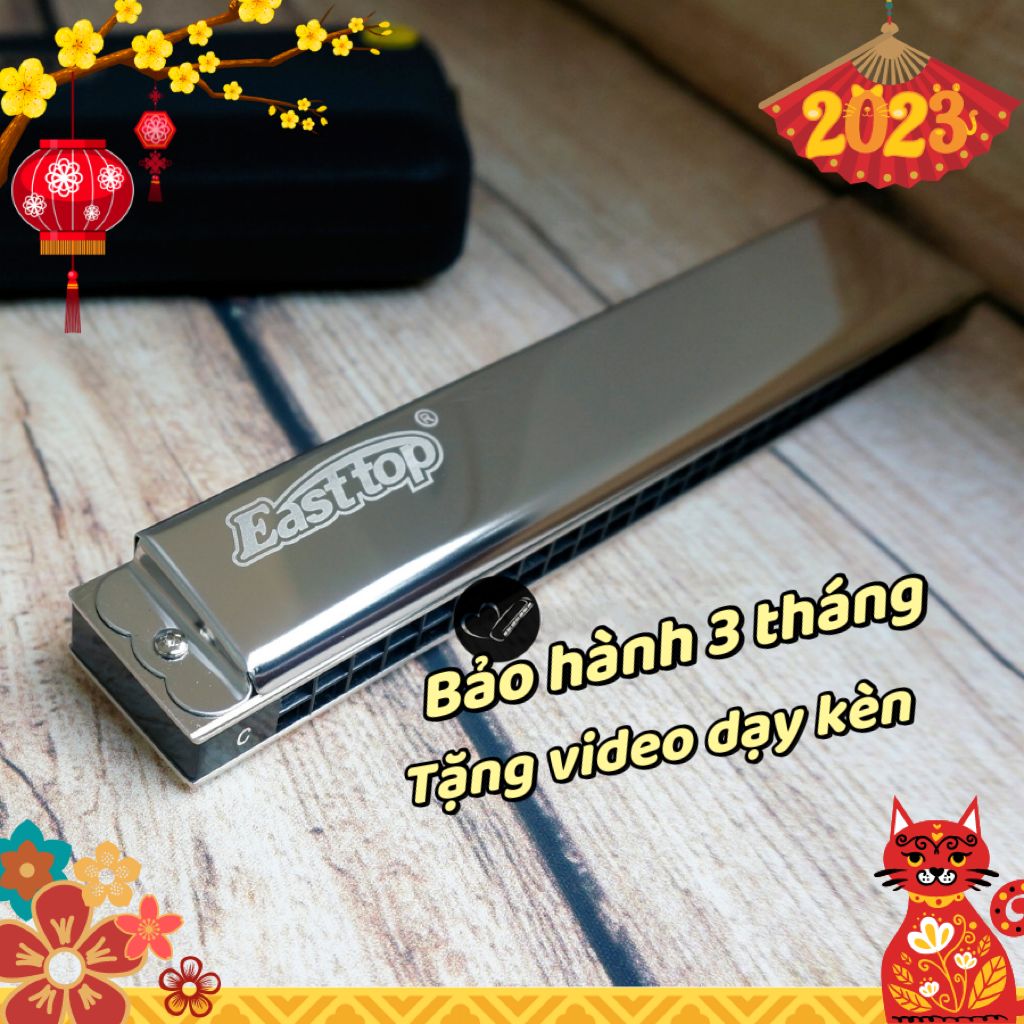 🎶kèn harmonica 24 lỗ 🎵 tremolo easttop t2403 cao cấp
