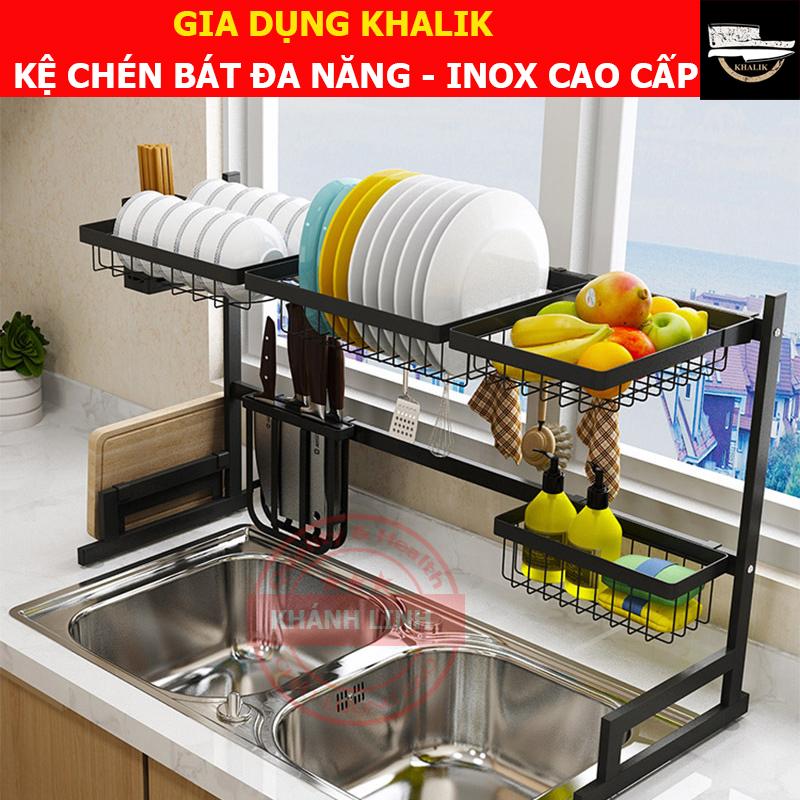 [KỆ INOX] Kệ bếp - Kệ để chén bát đĩa đa năng, chất liệu inox cao cấp (đủ cỡ bạn chọn)