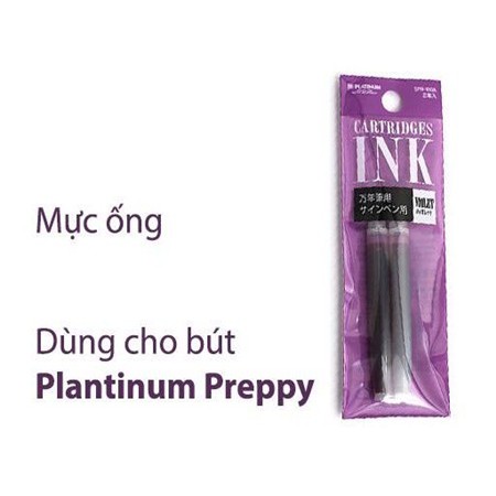 02 ống mực bút máy preppy platinum f03 mực bút máy nhật bản