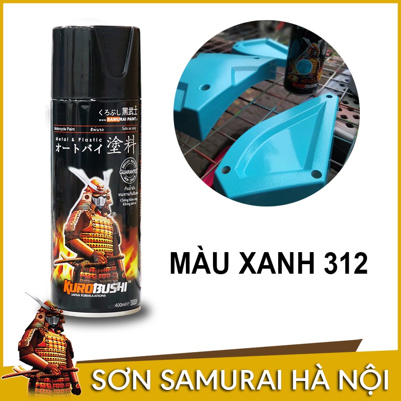 Sơn samurai màu xanh da trời - Chai sơn màu xanh da trời 312 sơn xịt samurai