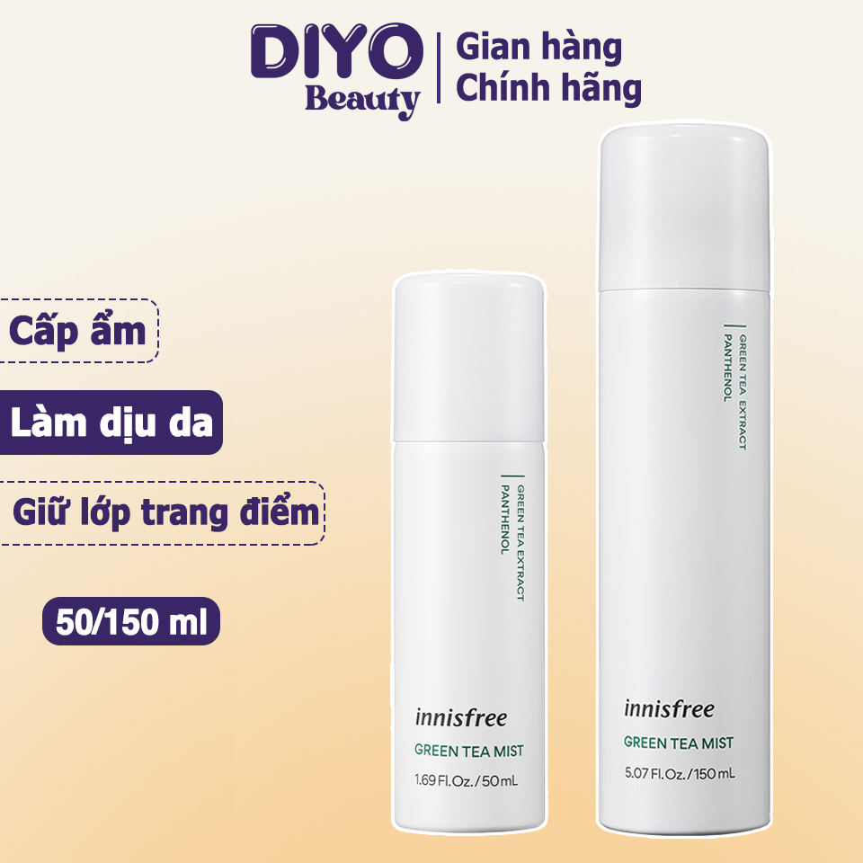 Xịt khoáng Innisfree trà xanh Green Tea Mineral Mist chính hãng Hàn Quốc