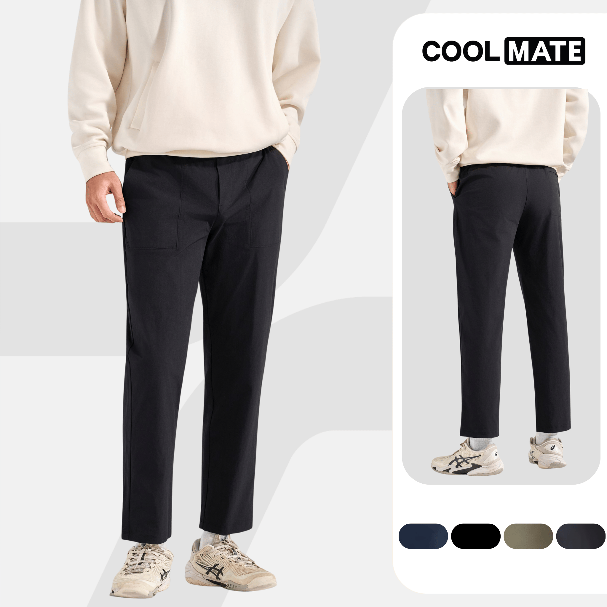   TẶNG TÚI TOTE Quần dài nam ECC Ripstop Pants trượt nước chống bám bụi thoáng khí - Coolmate 