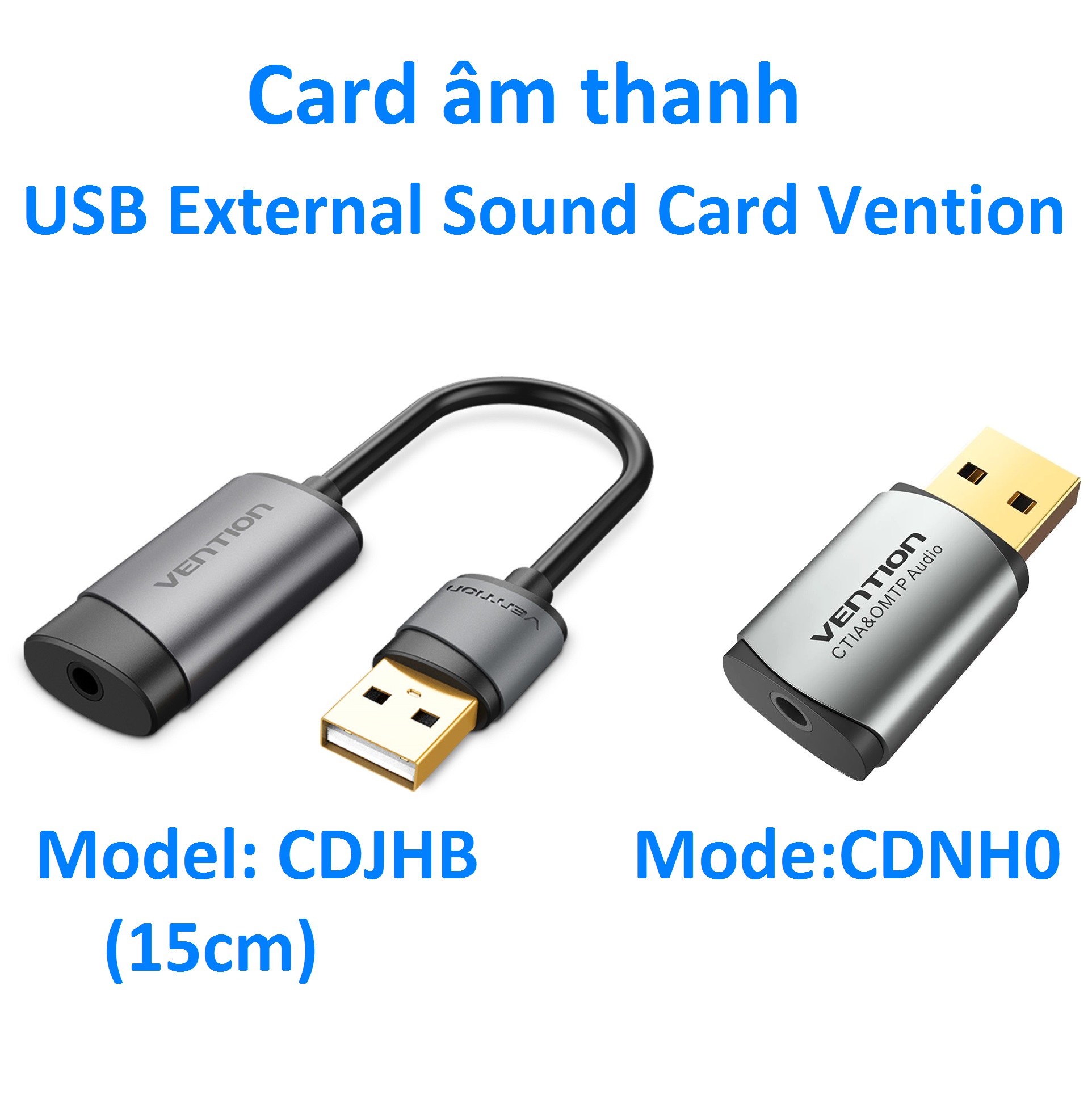 USB to 3.5mm Card âm thanh USB âm thanh Vention CDJHB 15cm CDNH0 CDZB0 15cm