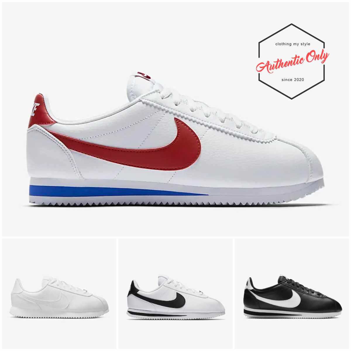 Giày nike classic cortez chính hãng - 807471-101-103