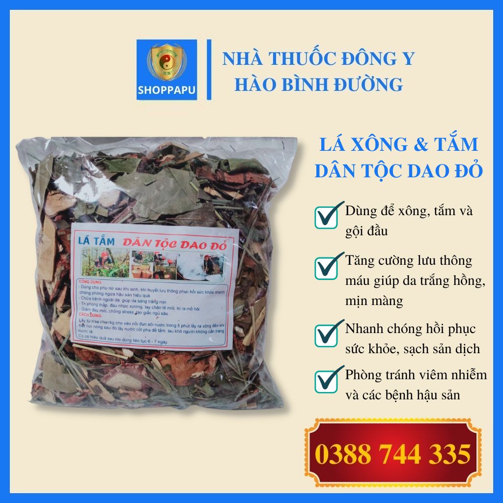1kg lá tắm người sau sinh người dao đỏ sapa - lào cai - dân tộc dao cho mẹ