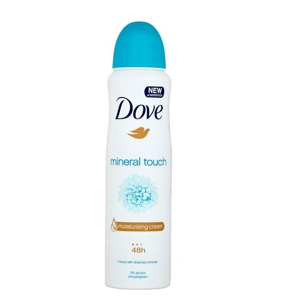 Chai xịt khử mùi nữ dove mineral touch 150ml