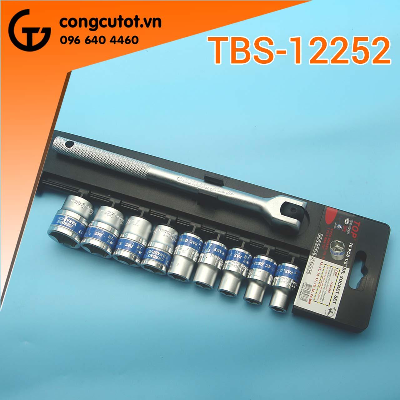 Bộ tuýp 10 chi tiết 1/2'' Top TBS-12252