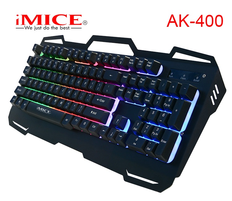 Bàn phím máy tính chuyên game imice ak 400 led rgb usb chính hãng keyboard cổng usb bàn phím dành cho chuyên game