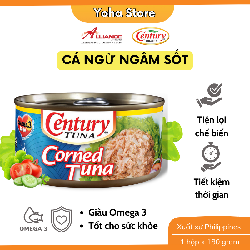 Cá ngừ ngâm sốt cay và không cay - Nhập khẩu Philippines 180g