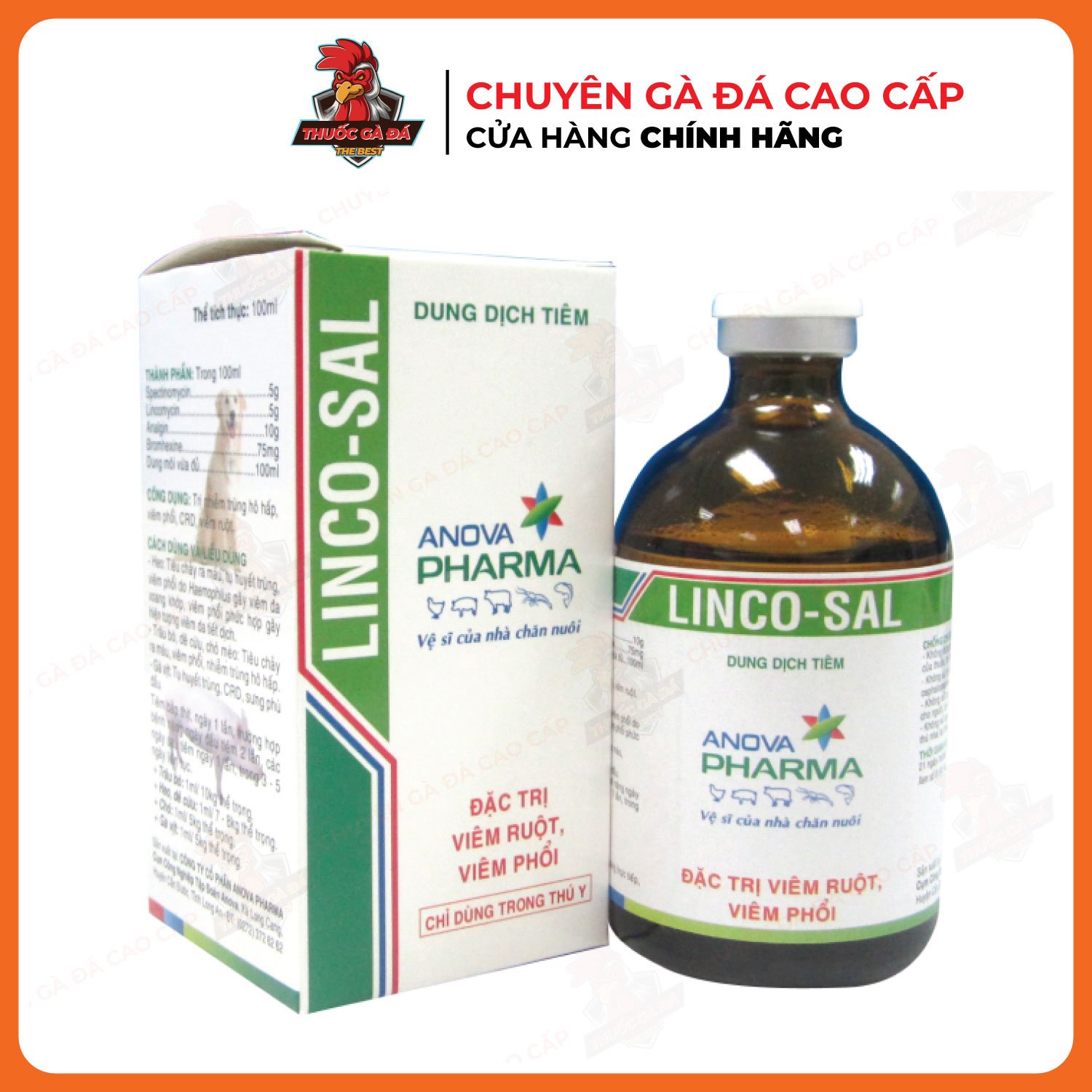 Linco-sal sổ mũi khò khè gà đá 100ml