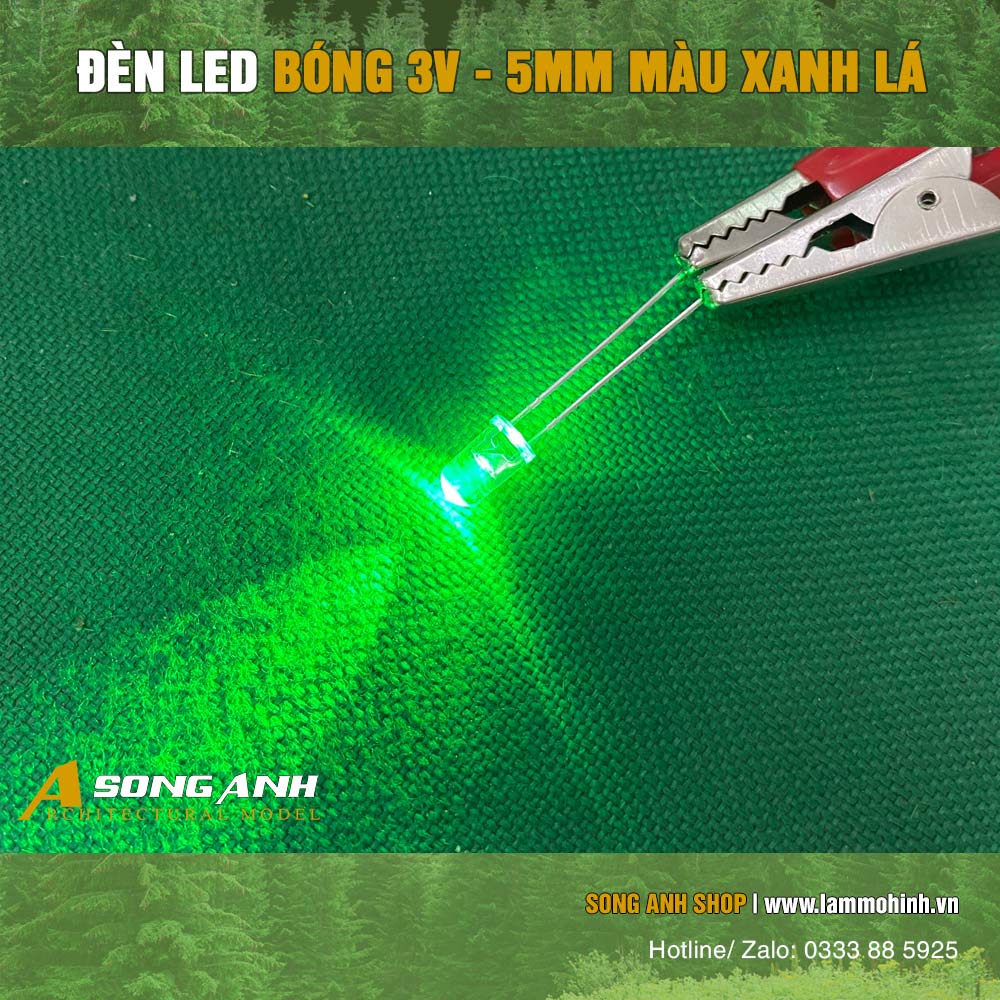 Đèn led bóng 3vol 3mm | nhiều màu