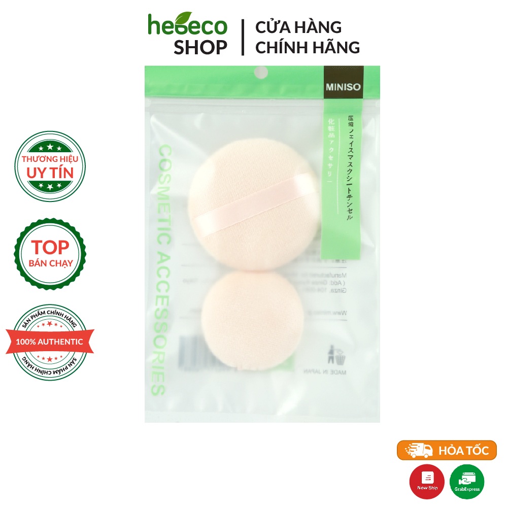 Bông đánh phấn phủ phấn bột phấn má miniso, cam kết hàng đúng mô tả, chất lượng đảm bảo an toàn đến sức khỏe người sử dụng