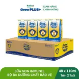 [Bao bì mới] Thùng Sữa Bột Pha Sẵn Nutifood GrowPLUS+ Vàng (Sữa Non Tăng Đề Kháng) 110ml - Trên 2 tuổi (48 Hộp x 110ml)