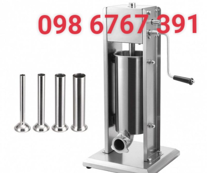 Máy nhồi xúc xích, lạp xưởng, đùn xúc xích 5L quay tay