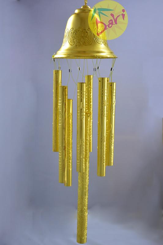 Chuông gió 9 thanh bằng đồng