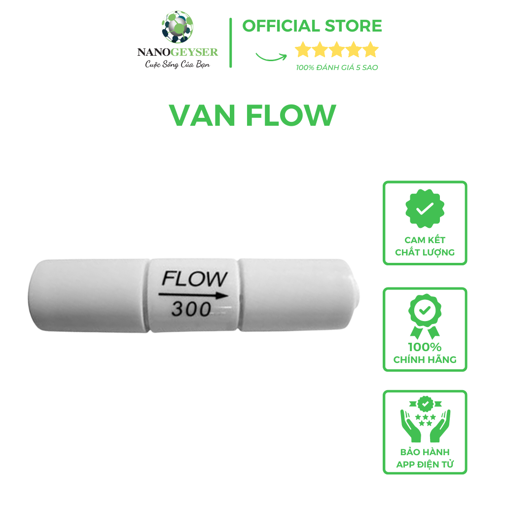 Van nước thải máy lọc nước Nano Geyser, van flow máy lọc nước RO
