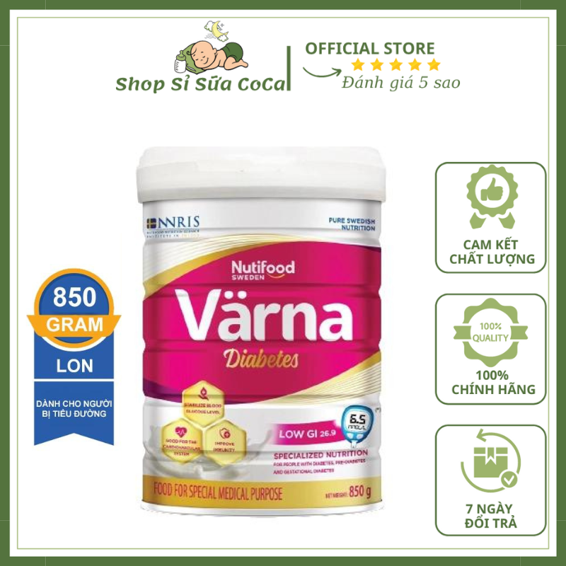Sữa bột Varna Diabetes 850gr
