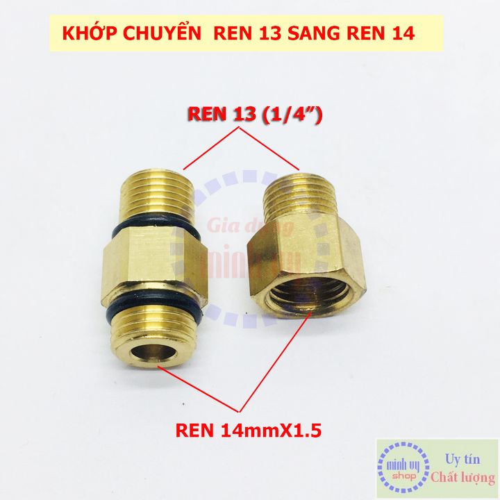 Khớp chuyển ren ngoài 13mm sang ren 14mm