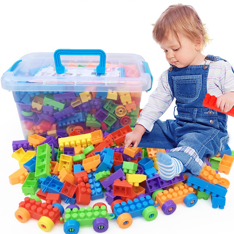 Đồ chơi trẻ em, Bộ xếp hình lắp ghép sáng tạo 100 chi tiết, 256 chi tiết, 520 chi tiết đa dạng giúp bé phát triển trí não Bảo hành 12 tháng 7 ngày lỗi đổi mới