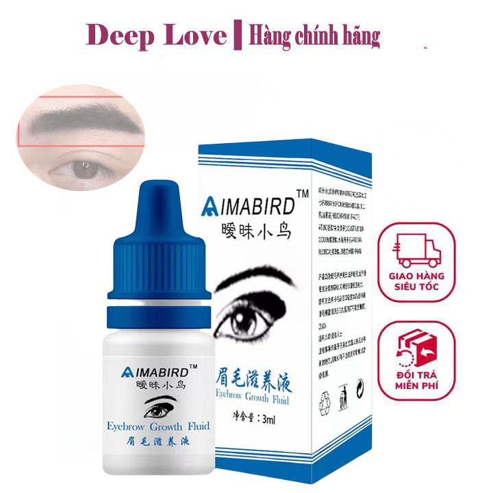 Serum Làm Lông Mày Dày thuốc mọc chân mày Tinh Chất Mọc Lông Mày 3ML Tinh Dầu Lông Mi Lông Mày Dài Nhanh thuốc kích mọc chân mày Tăng Mật Độ Lông Mày