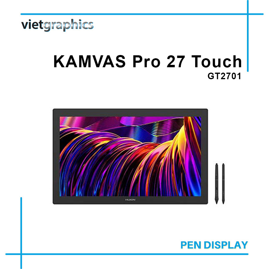 Bảng vẽ LCD Kamvas Pro 27 Touch (4K)