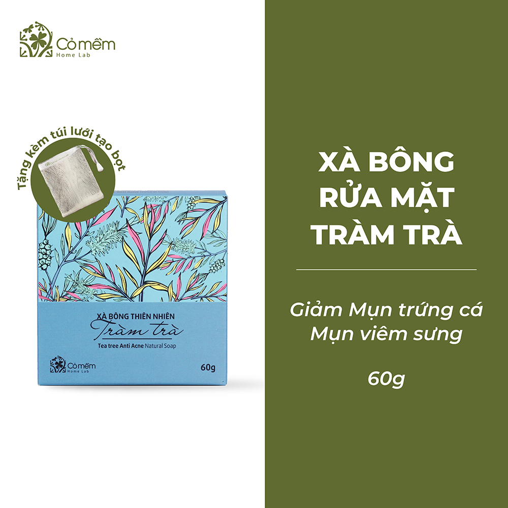Xà bông rửa mặt Tràm Trà Cỏ Mềm