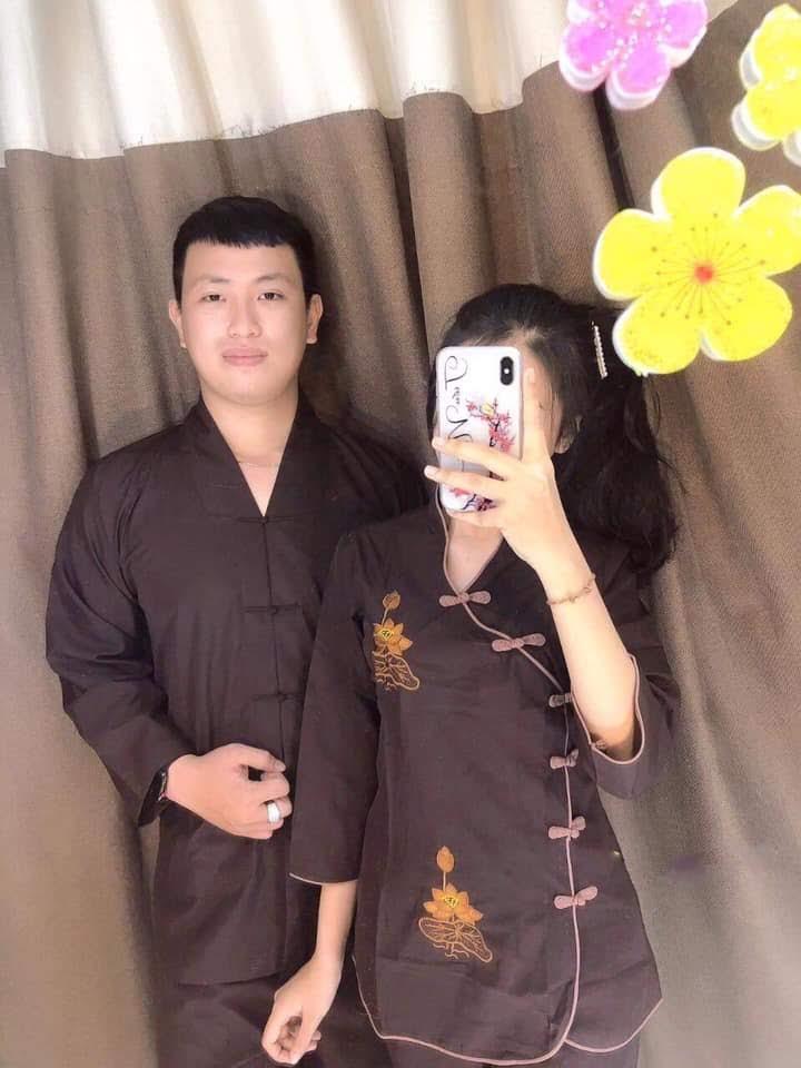 Bộ Đi Chùa Cho Nam -  Mẫu La Hán Màu Nâu