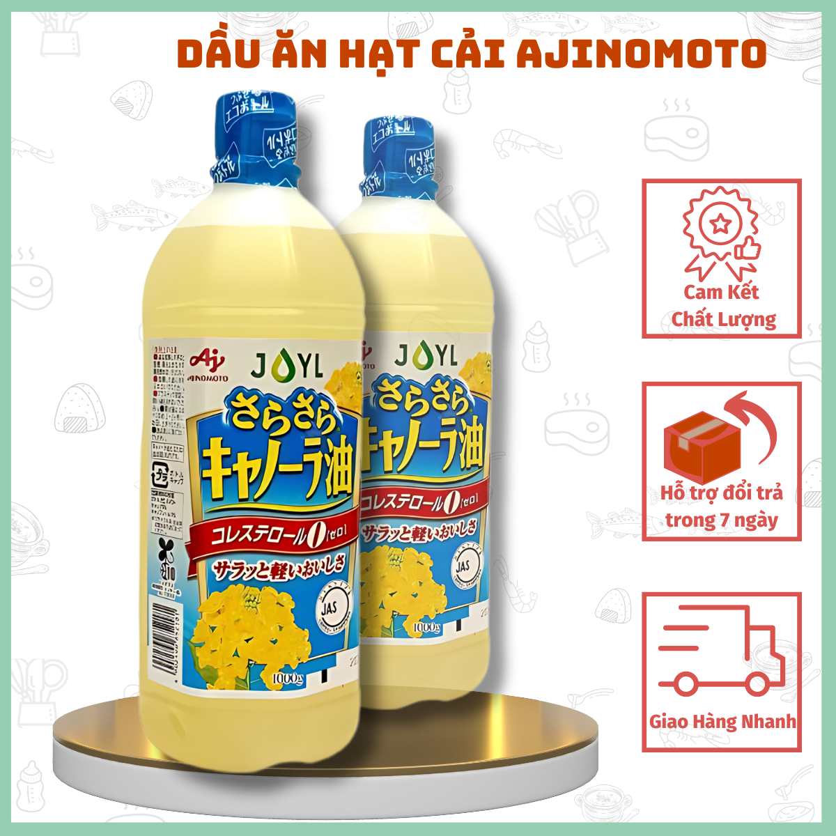 Dầu Ăn Hoa Cải Ajinomoto Nội Địa Nhật 1 Lít