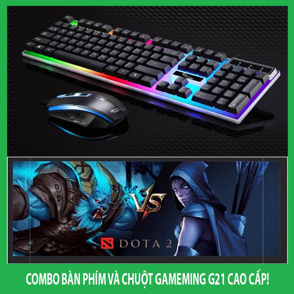 Bàn phím chơi game nào tốt, Bàn phím cơ, ( COMBO BÀM PHÍM VÀ CHUỘT G21), Phụ kiện máy tính, Bàn phím LED , Bàn phím LED 7 màu , màu sắc sang trọng, độ bền cao,  Bảo Hành 1 đổi 1, SALE 50%  1