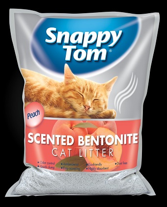 Cát vệ sinh cho mèo Snappy Tom 5L hương đào-Peach