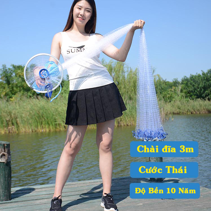 Chài Lưới Đánh Cá  Thái Lan 3 mét