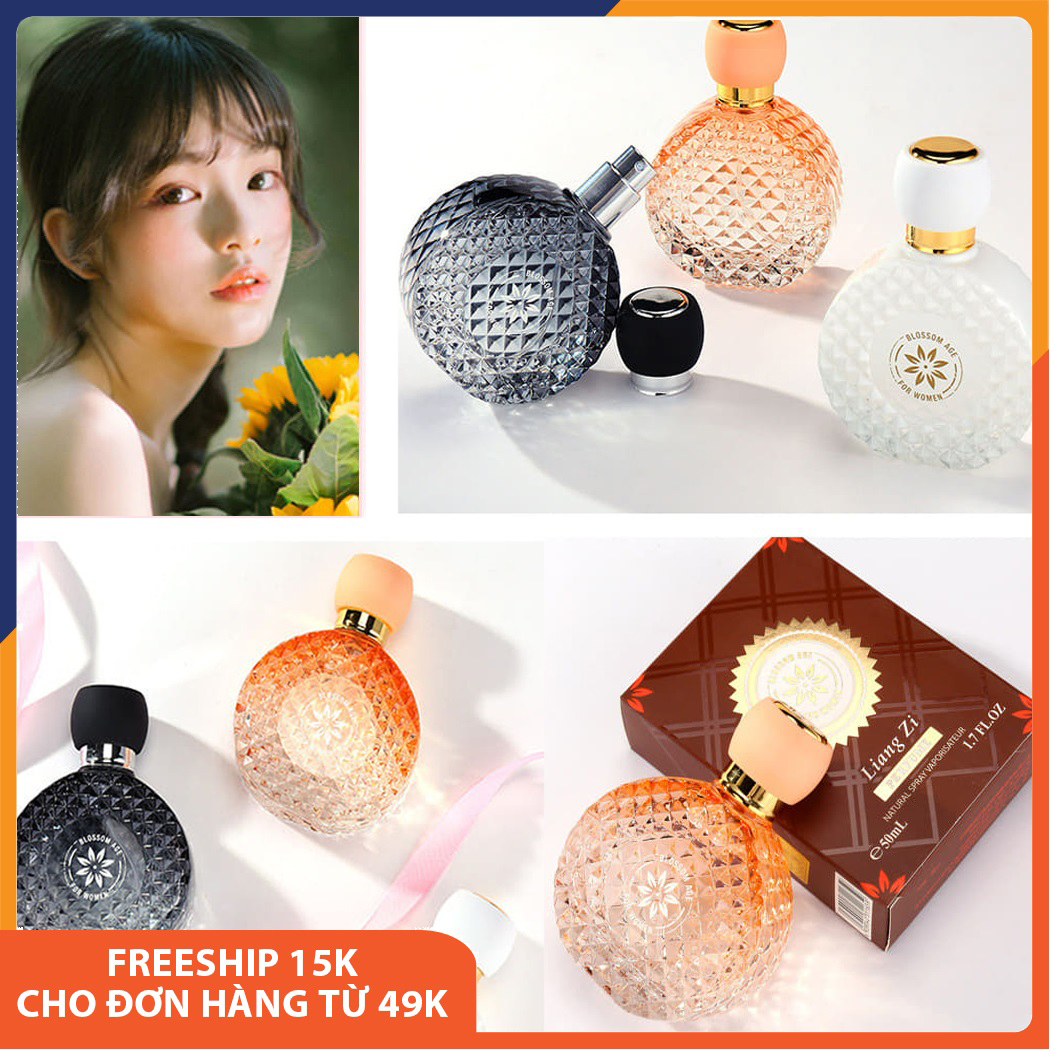 Nước hoa nữ chính hãng LIANGZI hương thơm kéo dài tạo nên sự thanh lịch, quyến rũ cho phái nữ, mùi hương thơm lâu quyến rũ, mùi ngọt, nhỏ gọn bỏ túi được, nước hoa nữ thơm lâu dịu nhẹ dạng xịt 50ml Melystore PN023