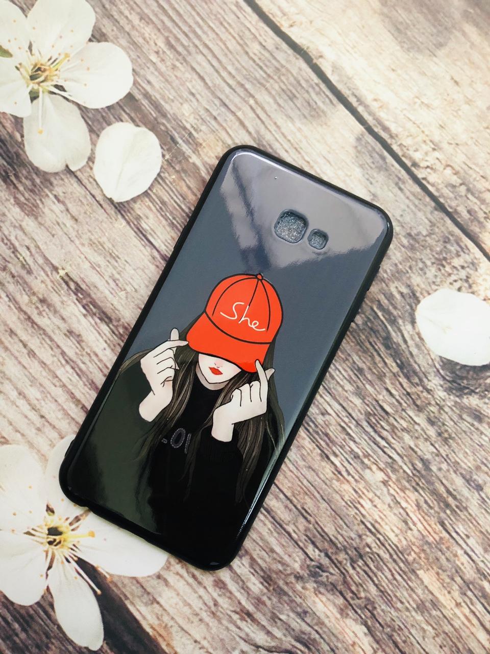 Ốp lưng Samsung J4 core cứng bóng in họa tiết