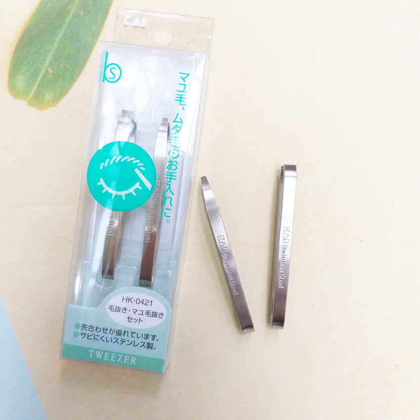 Set 2 nhíp inox KAI nhập khẩu Nhật Bản