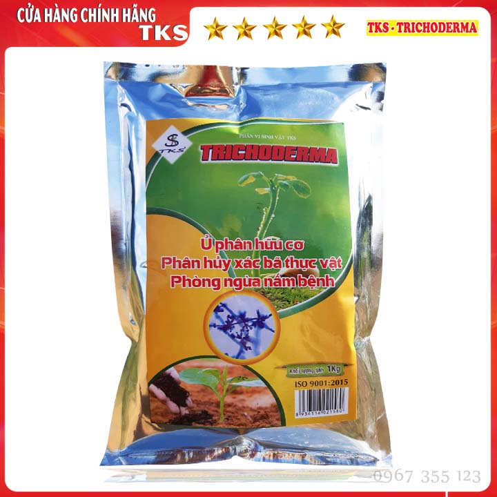 [1 Kg] NẤM TRICHODERMA 5 Chủng Nấm: Ủ Phân Hữu Cơ, Cải Tạo Đất, Phòng Nấm Bệnh Hiệu Quả