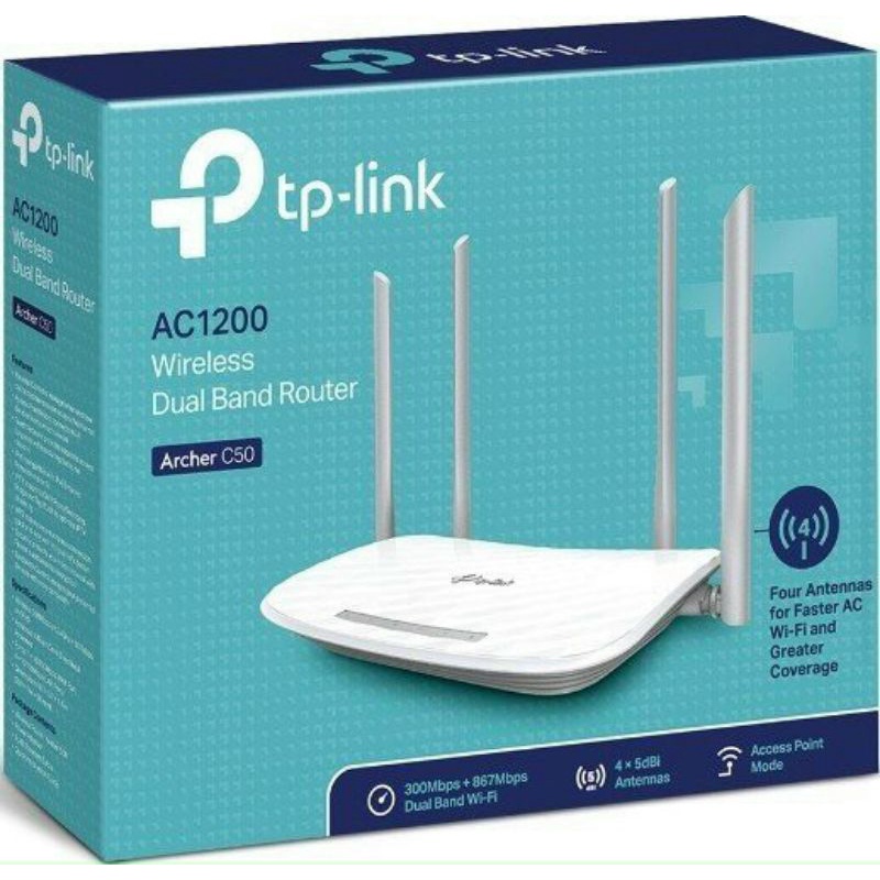 Bộ Phát Wifi 4 Râu TP-Link Archer C50