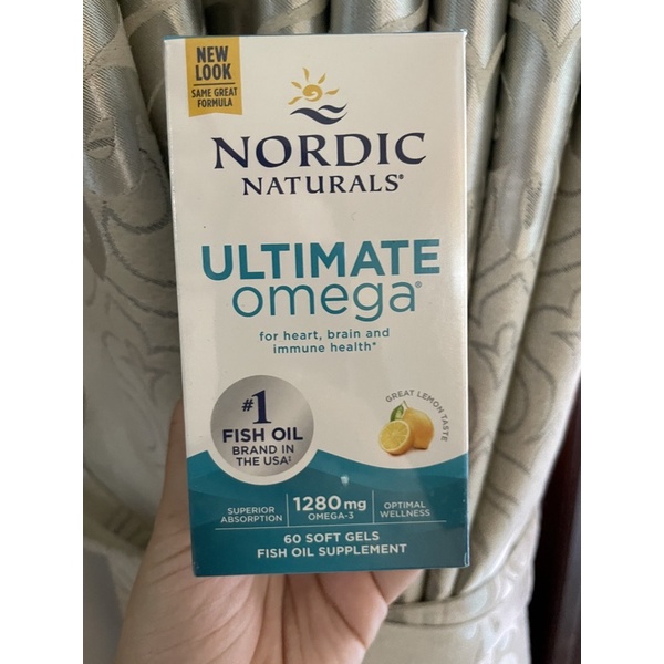 Viên Nordic Naturals Ultimate Omega, Vị chanh - 1280 mg Omega 3 60 viên