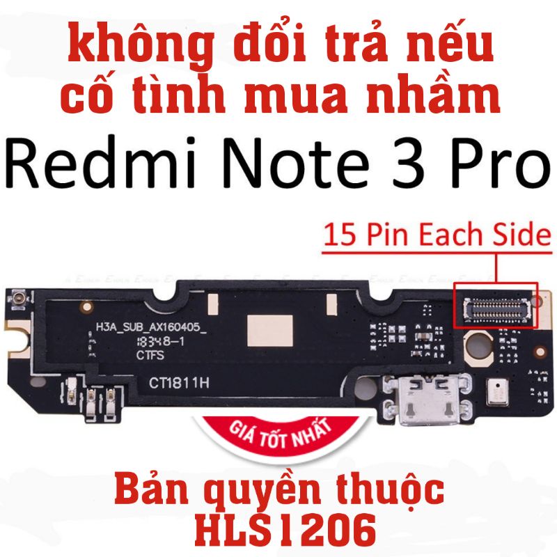 Cụm chân sạc Xiaomi Note 3 Pro