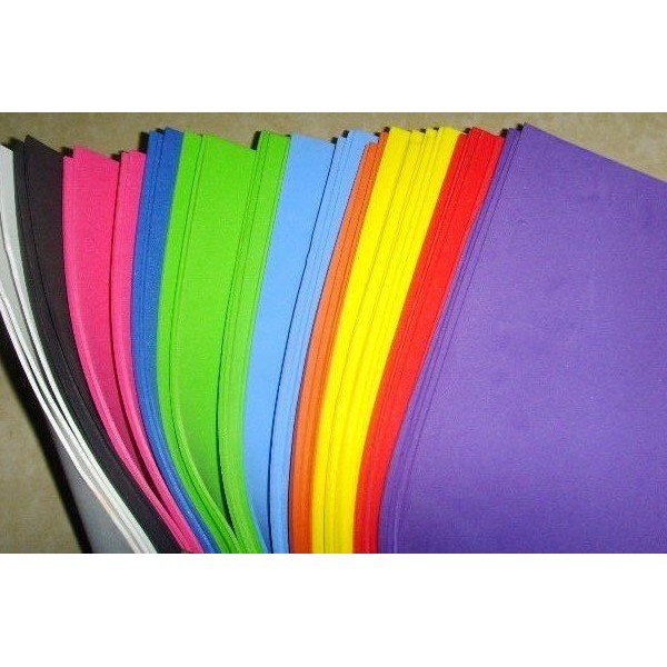 Bộ 20 tấm mút xốp màu, mút xốp bitit, mút xốp kích thước 50*80cm