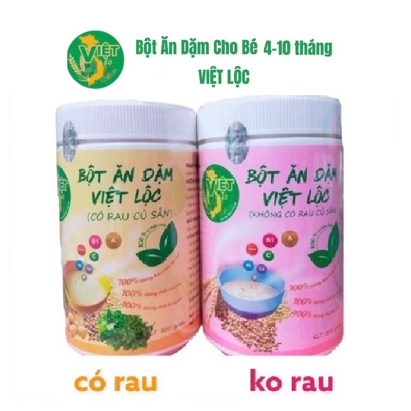 Bột ăn dặm việt lộc 500g cho bé 4-10 tháng