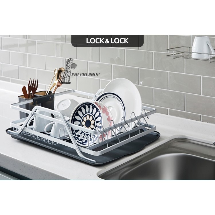 Kệ úp chén dĩa bằng nhôm lock&lock ldr205- gdlh