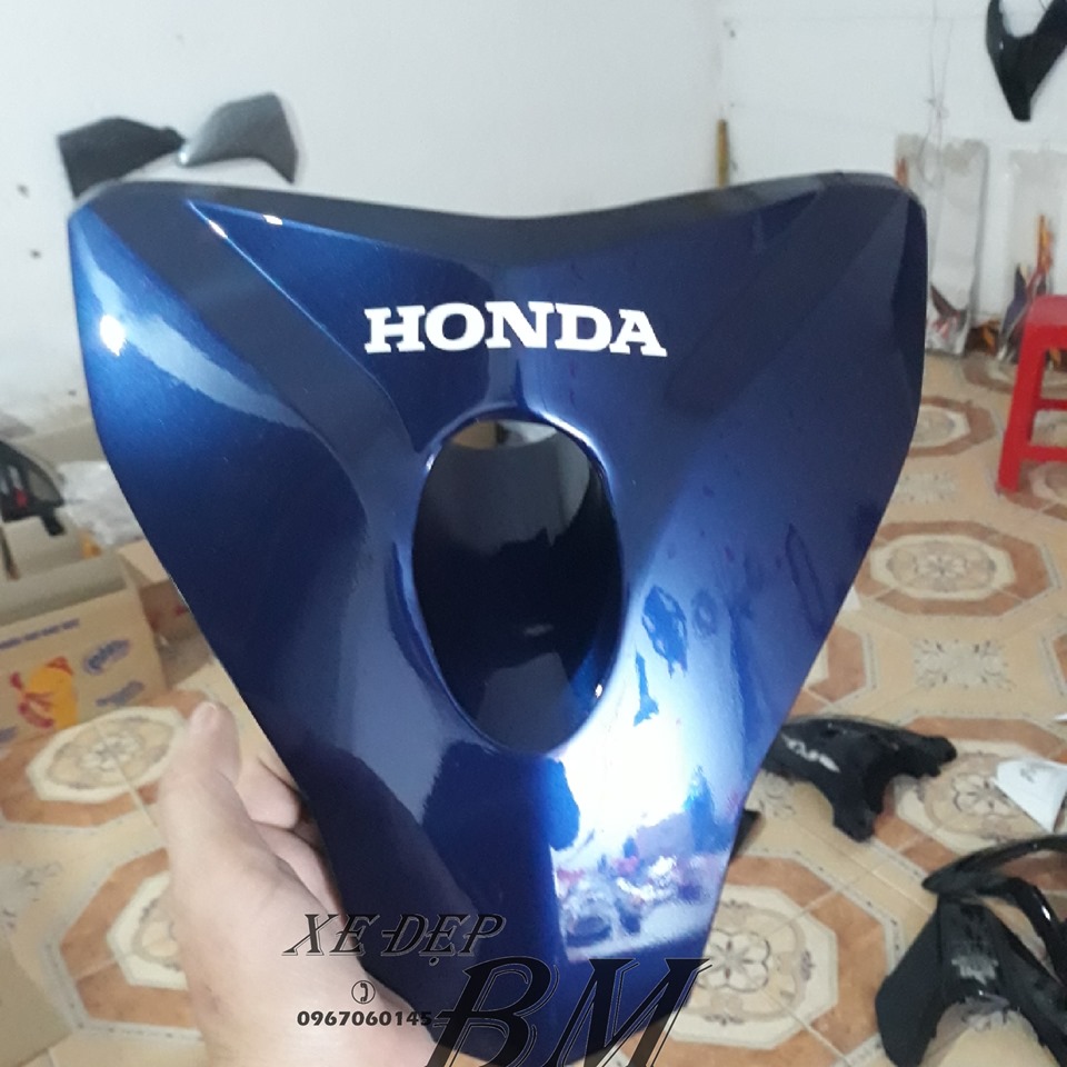 Mặt nạ wave 110  chế lỗ gắn l4