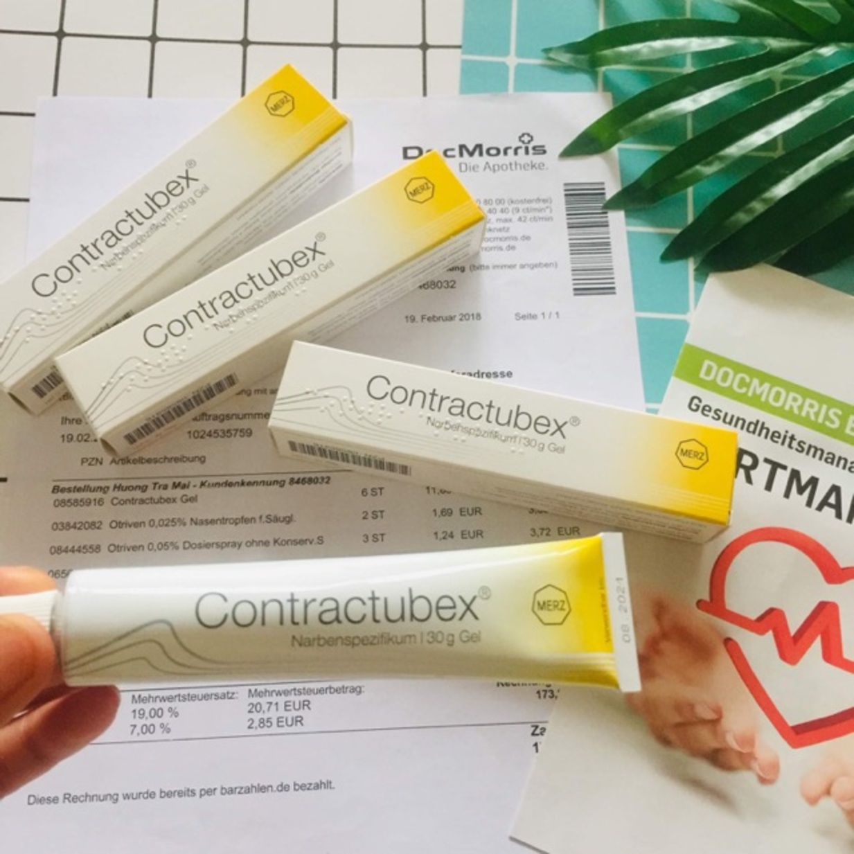 Kem mờ sẹo Contractubex của Đức 30g làm mềm và làm mịn các mô sẹo dạng bôi