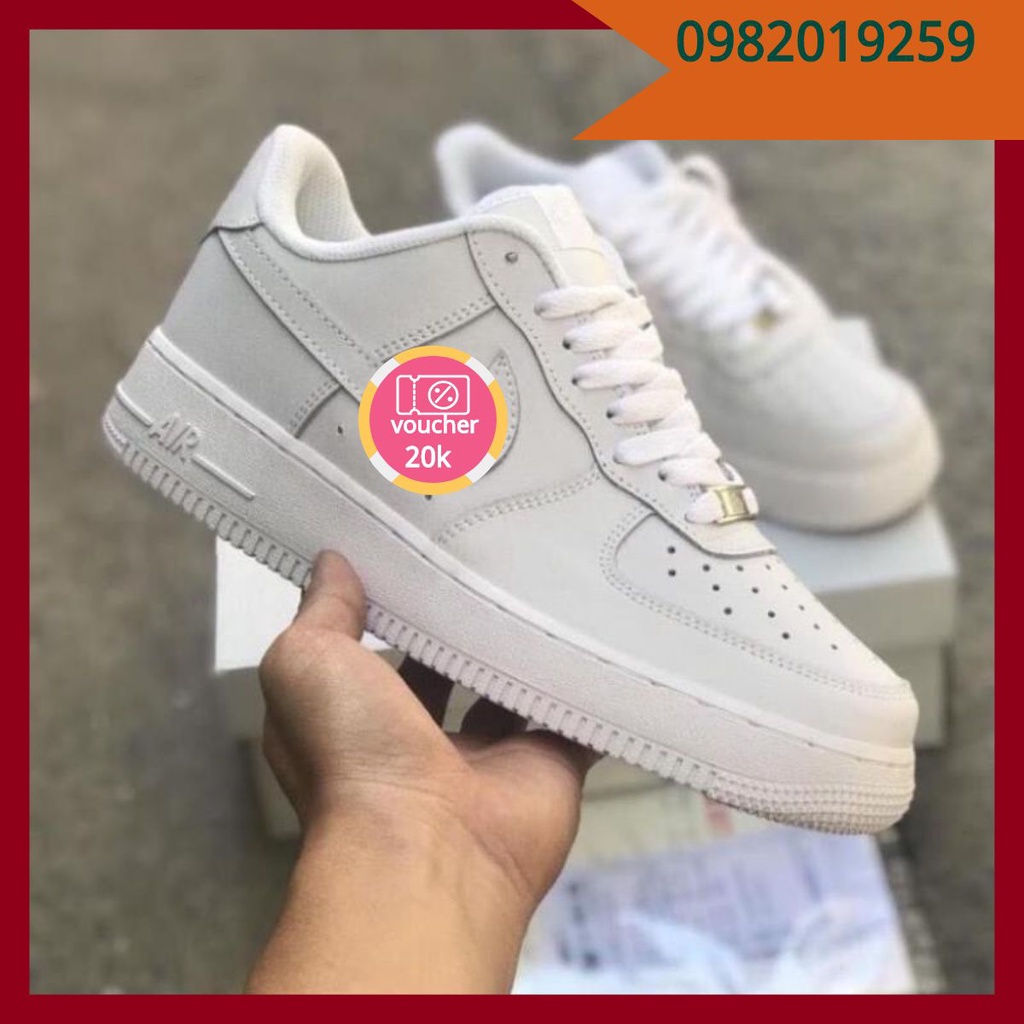 Giày af1 trắng full 🎁🎁 giày ni.ke trắng thể thao nam nữ giá rẻ