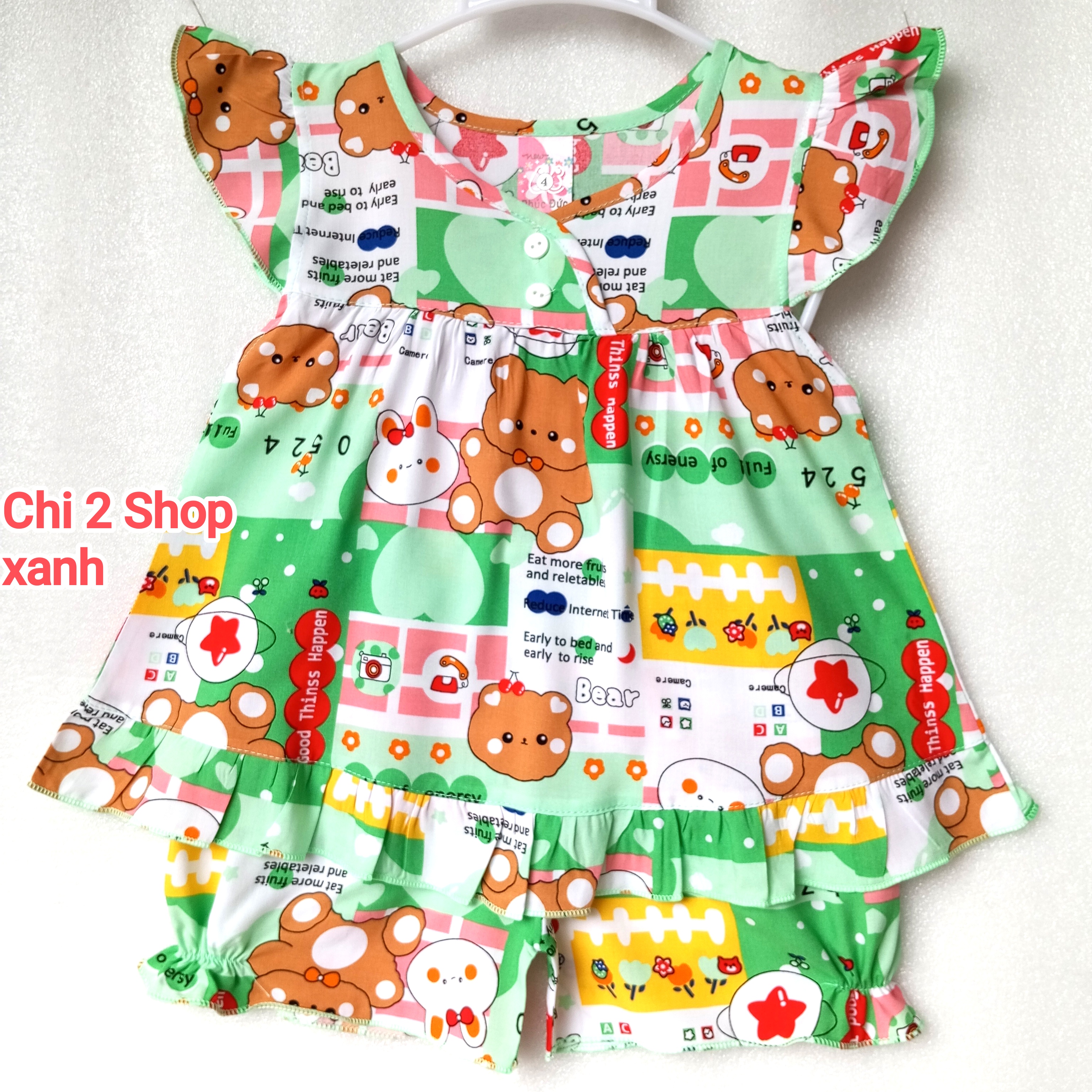 Baby Girl's Linen Clothes C2H02 Newborn Baby Clothes, Fairy Blouses, Children's Clothes under 3 Years Old, Cheap, Cool Home Clothes - 6