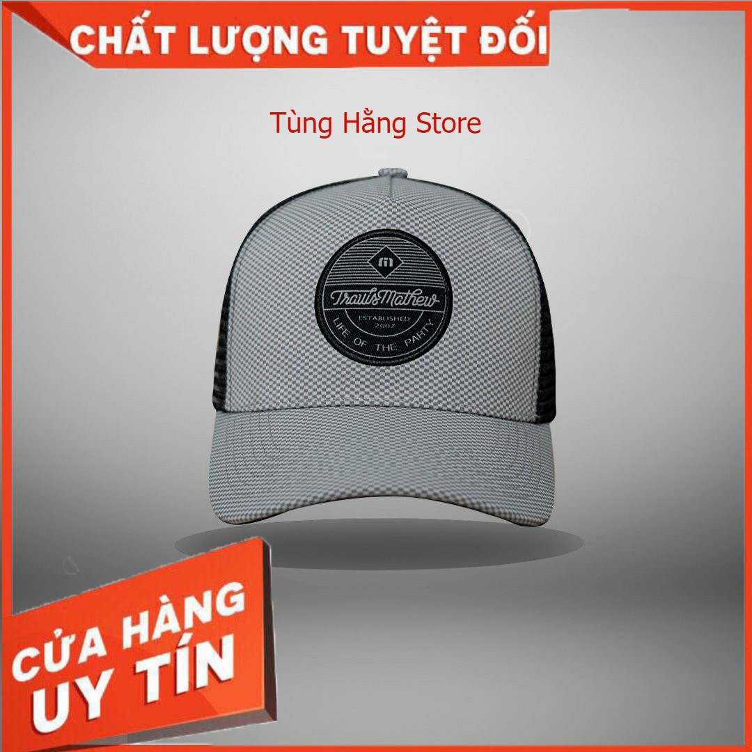 Mũ nón lưỡi trai Caro xám đen cao cấp hàng vnxk