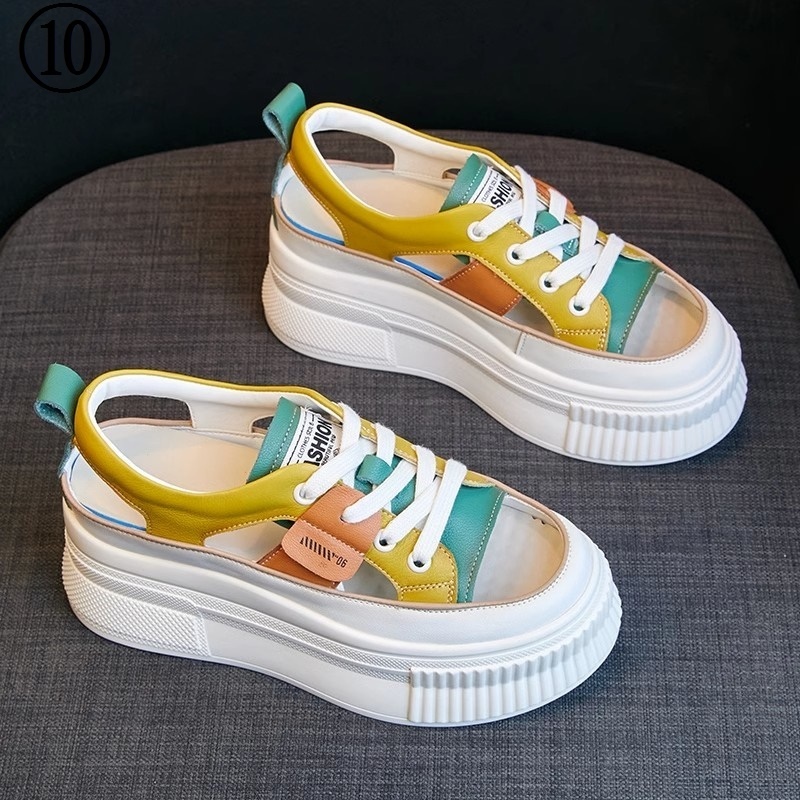 Giày Sandal Đế Dày Đục Lỗ Thoáng Khí Thời Trang Mùa Hè 2023 Phong Cách Mới Cho Nữ V911